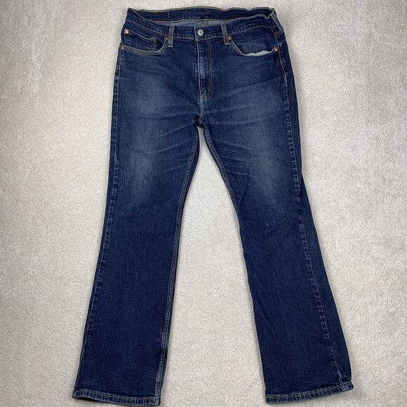 Levis 527 Jeans Mens 36x30 Blue Bootcut Casual Denim Cowboy - Picture 1 of 14